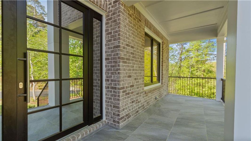 Exterior details and patio area of a home in , Marietta (Image 3). Exterior details and patio area of a home in , Marietta (Image 3).