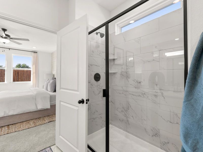 Furnished interior view inside a new home in Mercer Meadows, Royse City (Image 24).