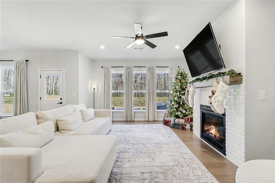 Furnished interior view inside a new home in Pinebrook at Hamilton Mill, Auburn (Image 11). Furnished interior view inside a new home in Pinebrook at Hamilton Mill, Auburn (Image 11).