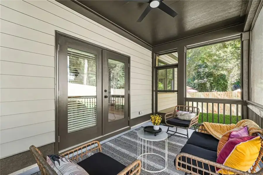 Exterior details and patio area of a home in , Scottdale (Image 3).