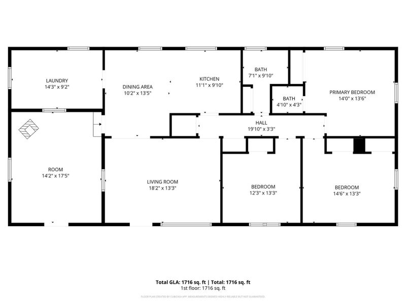2D floor plan layout of this home in , Chester, SC (Image 3). 2D floor plan layout of this home in , Chester, SC (Image 3).