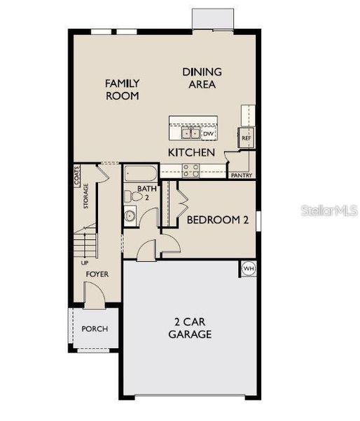 2D floor plan layout of this home in Clinton Corner, Dade City, FL (Image 4).