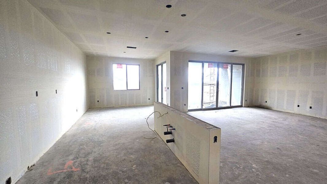 Great room, kitchen and dining nook