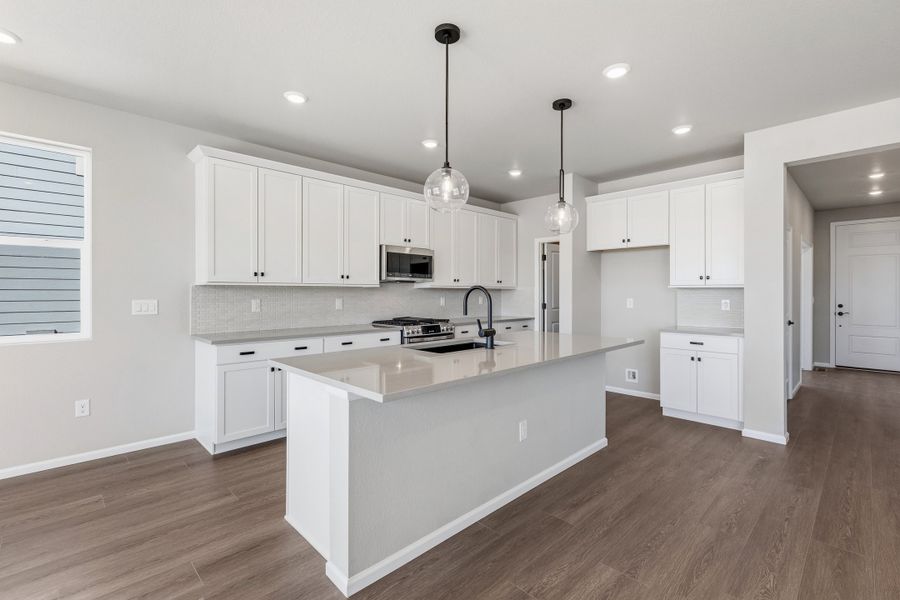 Furnished interior view inside a new home in The Estates Collection at Murphy Creek, Aurora (Image 6).