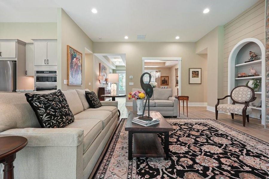 Furnished interior view inside a new home in Soleil Belmont Park, Canton (Image 19). Furnished interior view inside a new home in Soleil Belmont Park, Canton (Image 19).