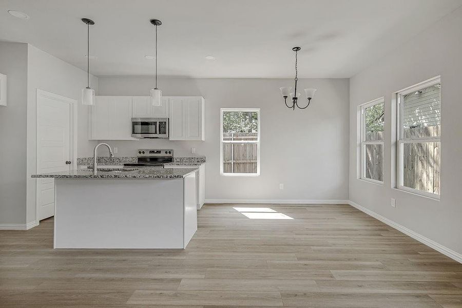 Furnished interior view inside a new home in , Fort Worth (Image 9).