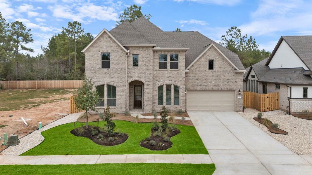 Front exterior of a new home in Colton, Todd Mission, TX, highlighting curb appeal (Image 20). Front exterior of a new home in Colton, Todd Mission, TX, highlighting curb appeal (Image 20).