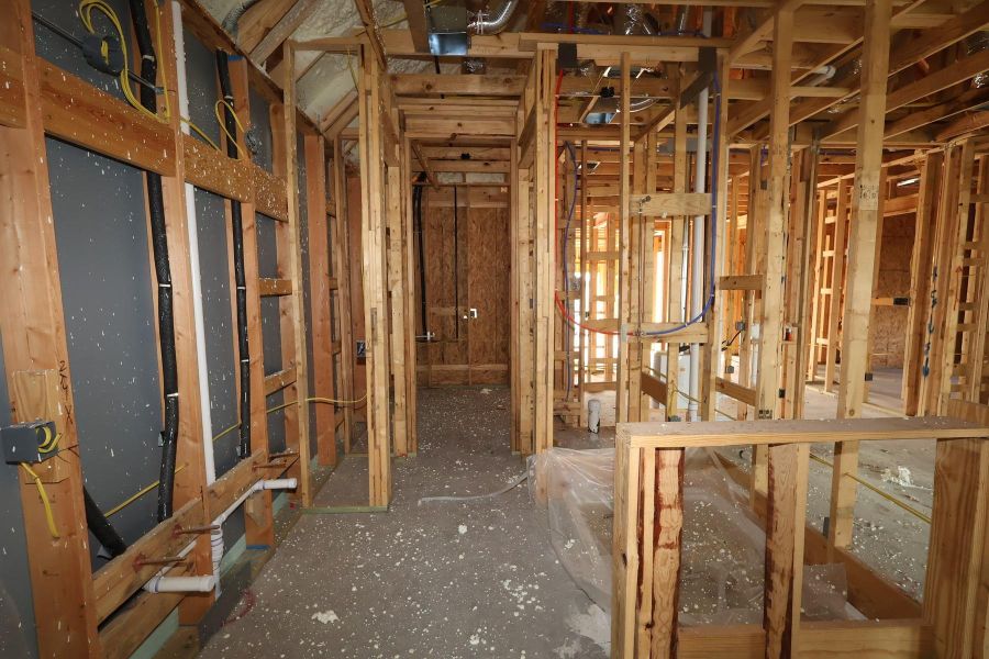 In-progress construction of a new home in Meridiana - Terrace Collection, Manvel, TX (Image 8). In-progress construction of a new home in Meridiana - Terrace Collection, Manvel, TX (Image 8).