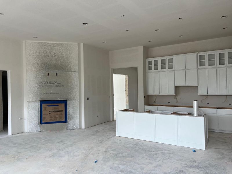 In-progress construction of a new home in Riverstone, Georgetown, TX (Image 29). In-progress construction of a new home in Riverstone, Georgetown, TX (Image 29).