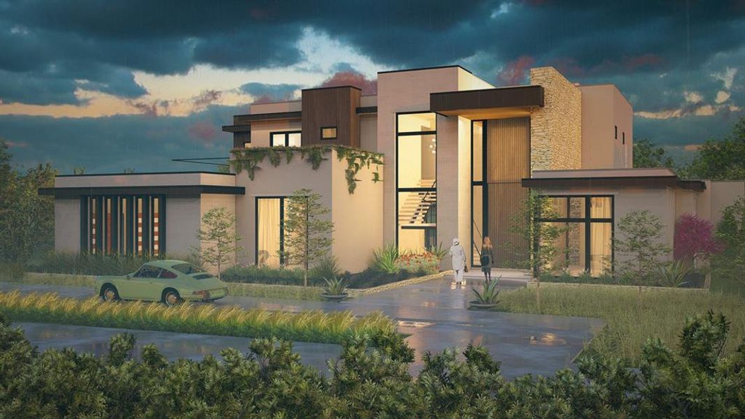 Front exterior of a new home in , Westlake, TX, highlighting curb appeal (Image 6).