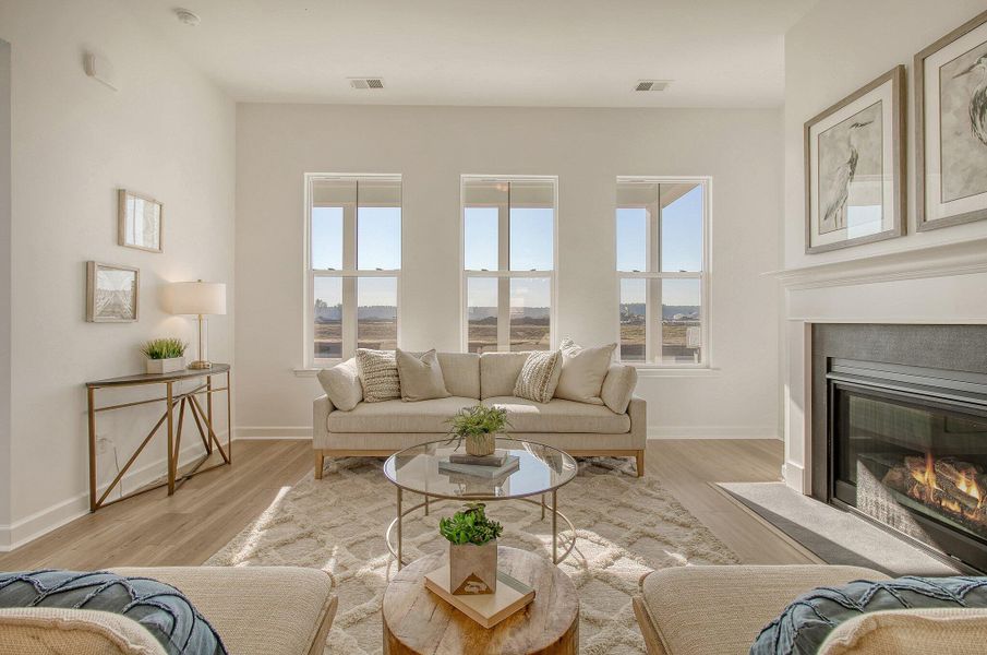 Furnished interior view inside a new home in , Summerville (Image 7).