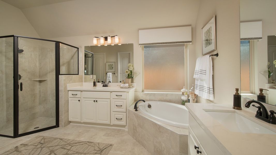 Representative furnished interior of a home built from the 2529W by Perry Homes in Santa Rita Ranch - Eldorado, Liberty Hill (Image 35). Representative furnished interior of a home built from the 2529W by Perry Homes in Santa Rita Ranch - Eldorado, Liberty Hill (Image 35).