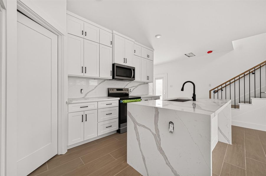Furnished interior view inside a new home in , Spring (Image 11).