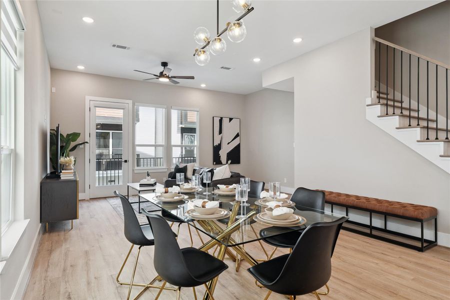 At the core of the home, this airy expanse creates a seamless transition from culinary to conversational moments.