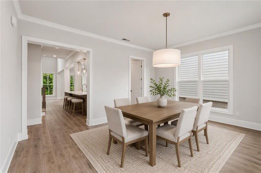 Furnished interior view inside a new home in Waterhaven, Cumming (Image 18).