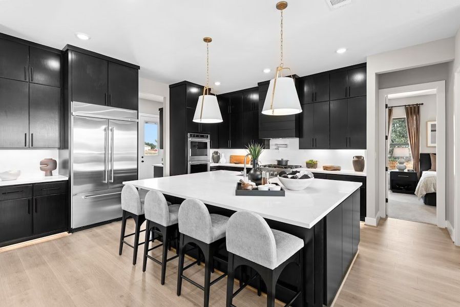 Representative furnished interior of a home built from the Emory by Scott Felder Homes in Leander Estates, Leander (Image 19).