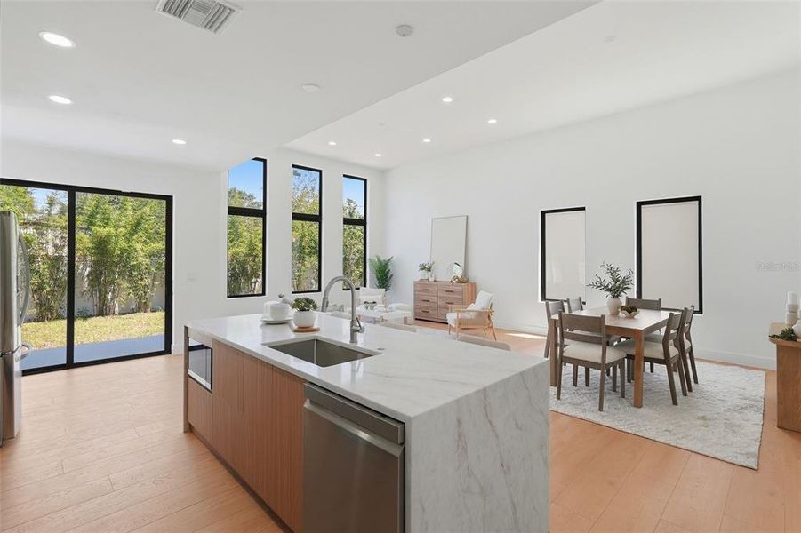 Furnished interior view inside a new home in , St. Petersburg (Image 17).