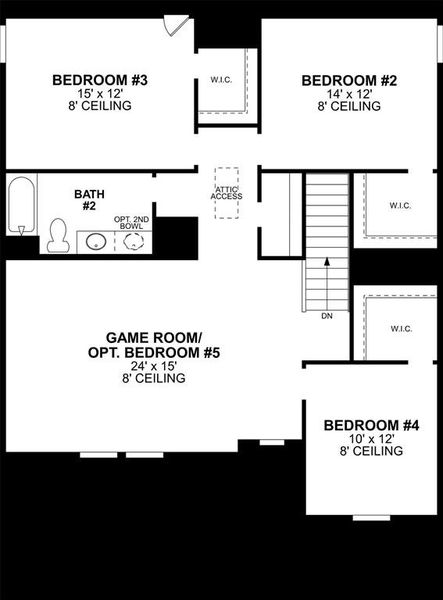 2D floor plan layout of this home in Forest Park, Princeton, TX (Image 3).