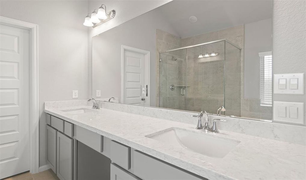 Double sinks in primary bath (*Photo not of actual home and used for illustration purposes only.)