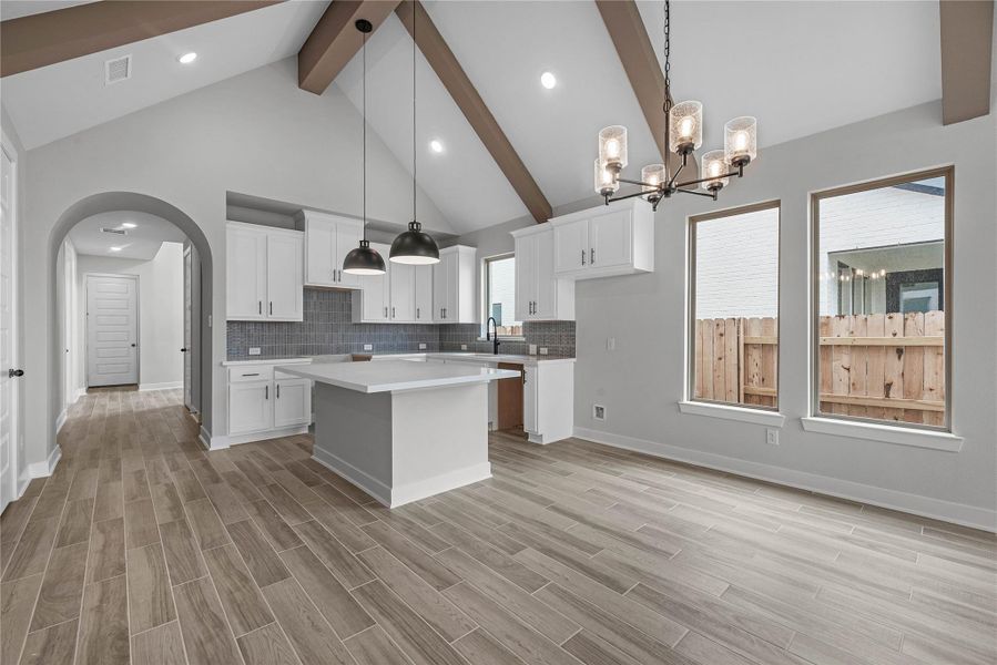 Furnished interior view inside a new home in Elyson - 40', Katy (Image 5). Furnished interior view inside a new home in Elyson - 40', Katy (Image 5).