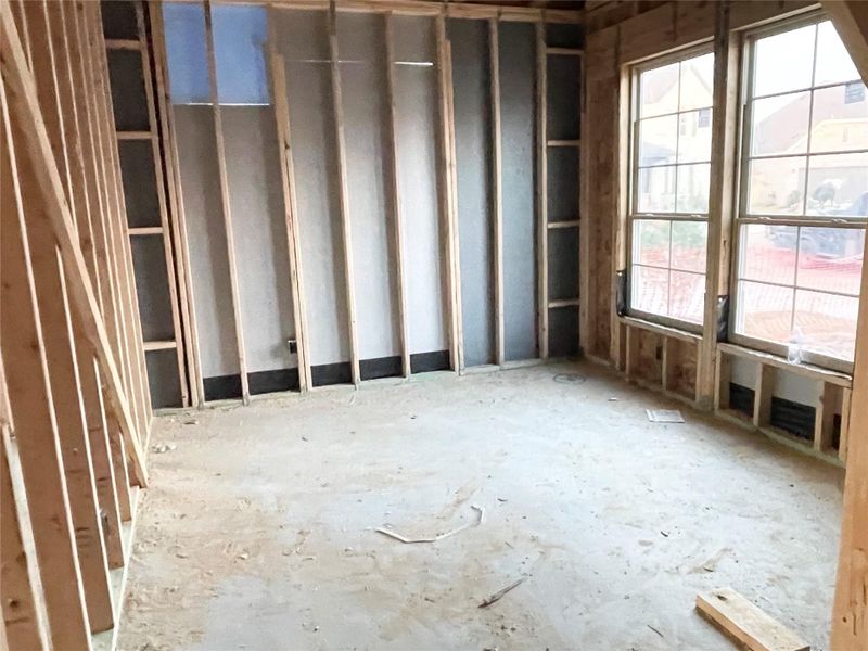 Spacious Enclosed Front Study With Natural Light