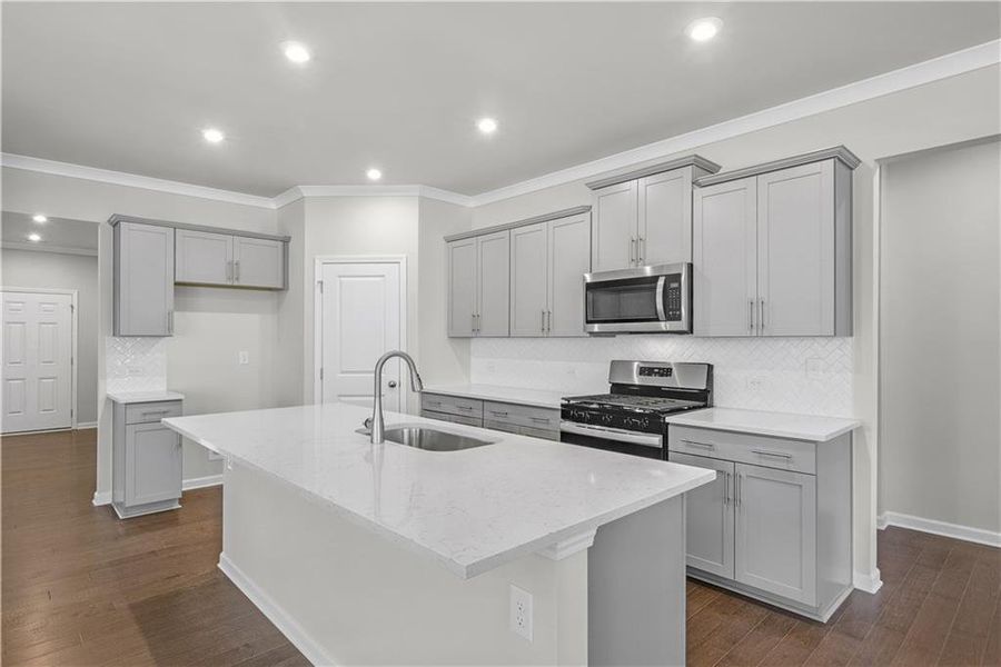 Furnished interior view inside a new home in Enclave at Parkway Village, Fairburn (Image 7).