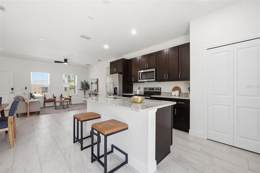 Furnished interior view inside a new home in , Ocala (Image 16).