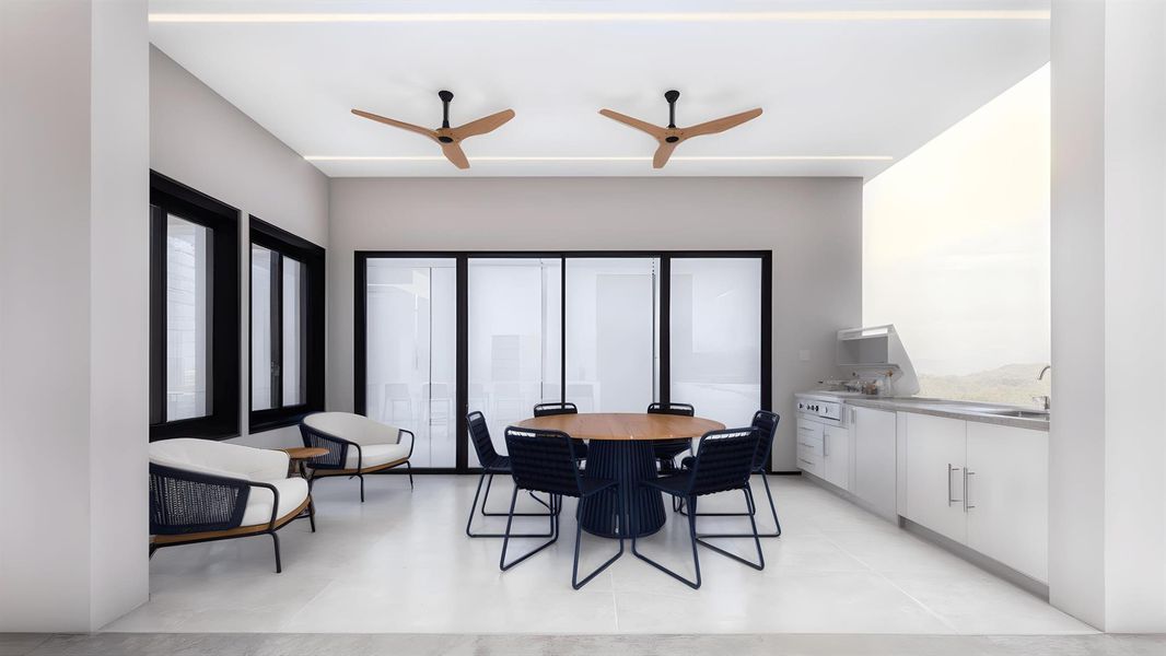 Furnished interior view inside a new home in , Delray Beach (Image 21).