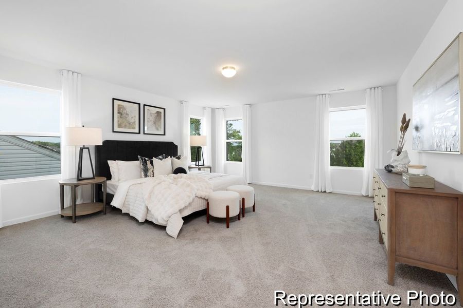Furnished interior view inside a new home in Wheatfield Estates, Statesville (Image 14).