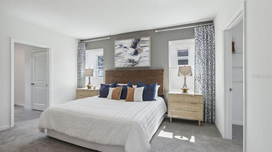 Furnished interior view inside a new home in Berry Bay, Wimauma (Image 16). Furnished interior view inside a new home in Berry Bay, Wimauma (Image 16).