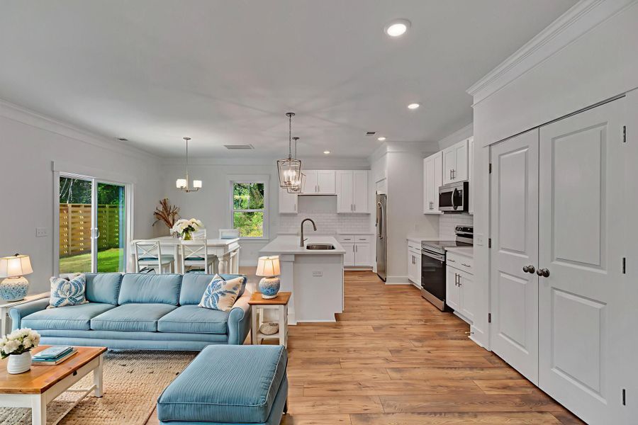 Furnished interior view inside a new home in , Awendaw (Image 6).
