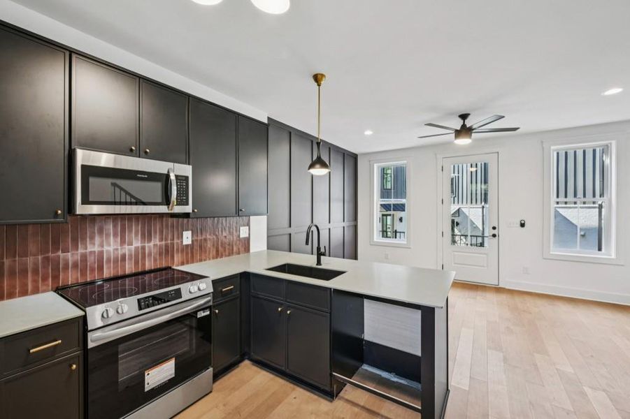 Furnished interior view inside a new home in , Atlanta (Image 7).