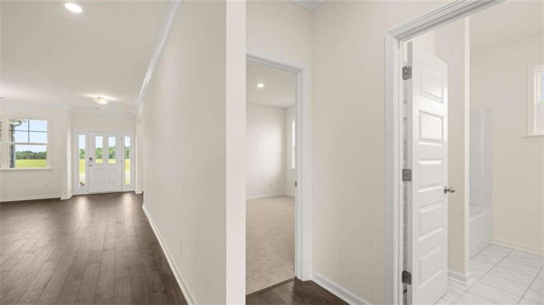 Spacious, unfurnished interior of a new home in The Gates at Pates Creek, Hampton (Image 27).