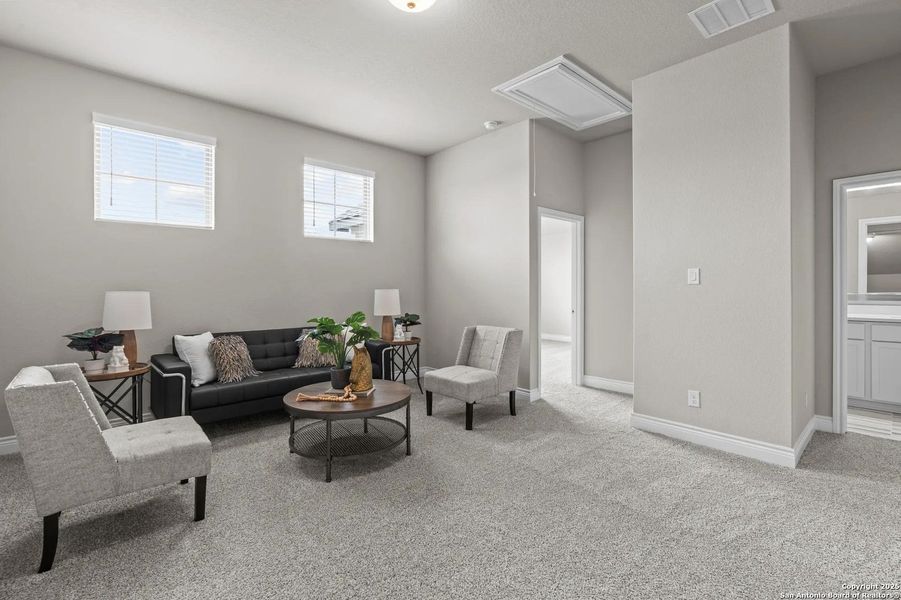 Furnished interior view inside a new home in Legacy at Lake Dunlap, New Braunfels (Image 18).