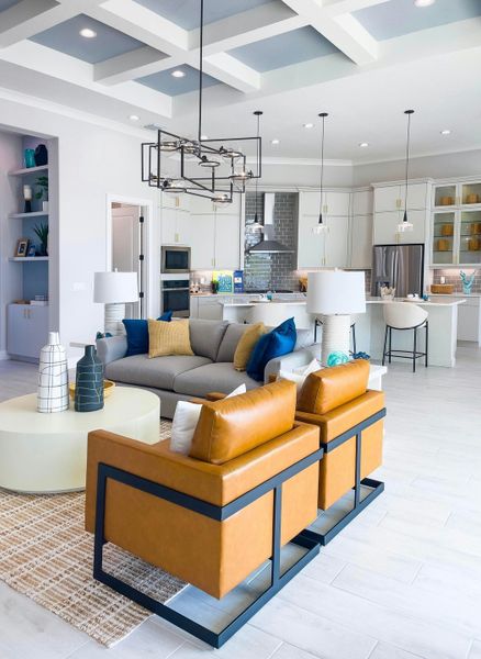 2D floor plan layout for the Sage by GHO Homes in Belterra, Port St. Lucie, FL (Image 22).