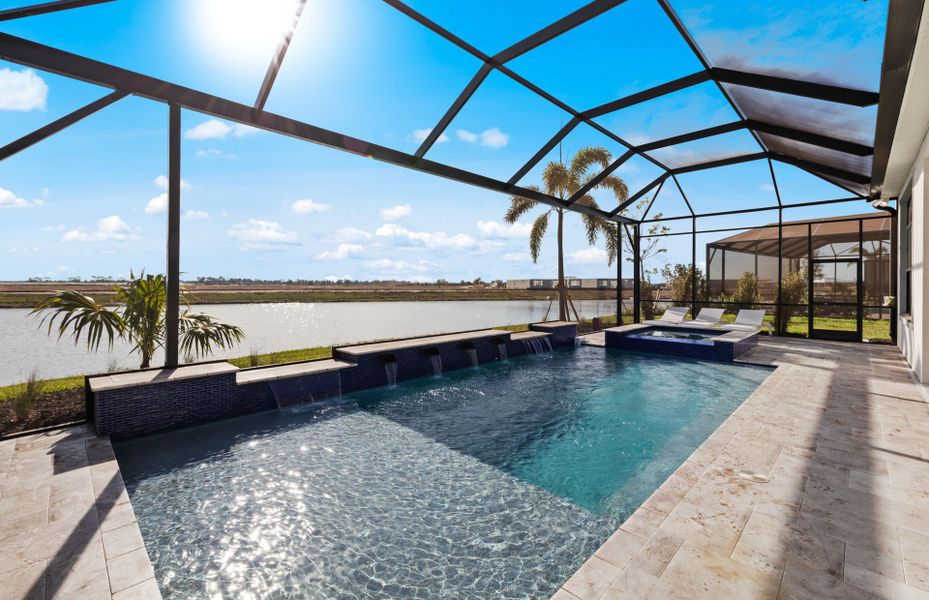 Pool with picture screen option Pool with picture screen option