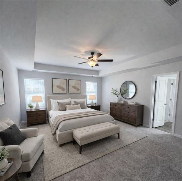 Furnished interior view inside a new home in Fairview Lake, Conyers (Image 16).