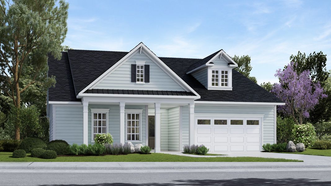 Representative exterior photo of a completed home built from the Unity by DRB Elevate. in Summerwind Crossing at Lakes of Cane Bay, Summerville, SC (Image 2). Representative exterior photo of a completed home built from the Unity by DRB Elevate. in Summerwind Crossing at Lakes of Cane Bay, Summerville, SC (Image 2).