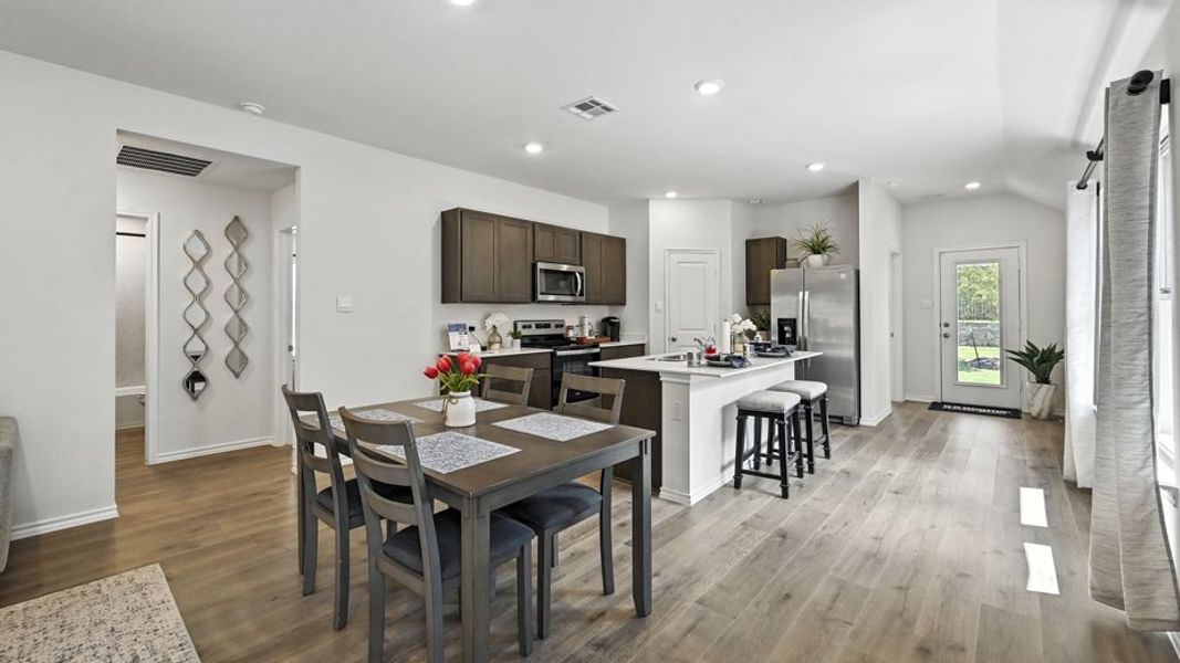 Representative furnished interior of a home built from the Diana by D.R. Horton in Elevon, Lavon (Image 3). Representative furnished interior of a home built from the Diana by D.R. Horton in Elevon, Lavon (Image 3).