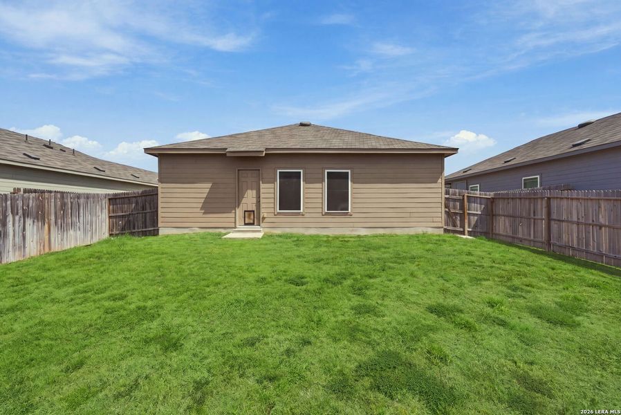 Exterior details and patio area of a home in , Lytle (Image 3).
