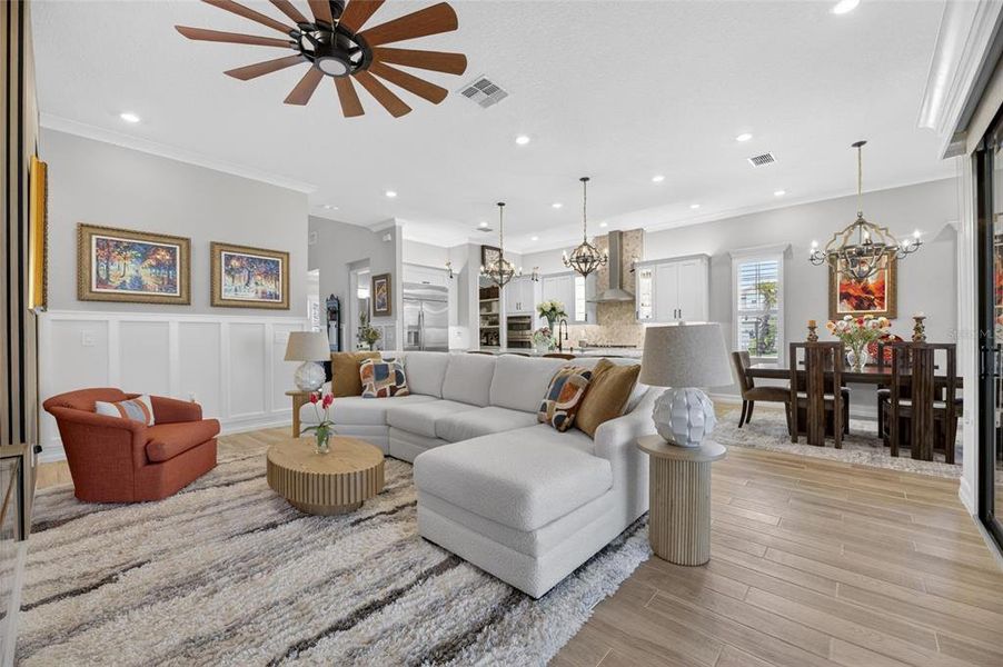 Furnished interior view inside a new home in SouthShore Yacht Club, Ruskin (Image 52).