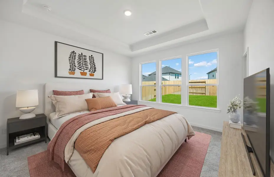 Furnished interior view inside a new home in Ryehill, Sugar Land (Image 10).