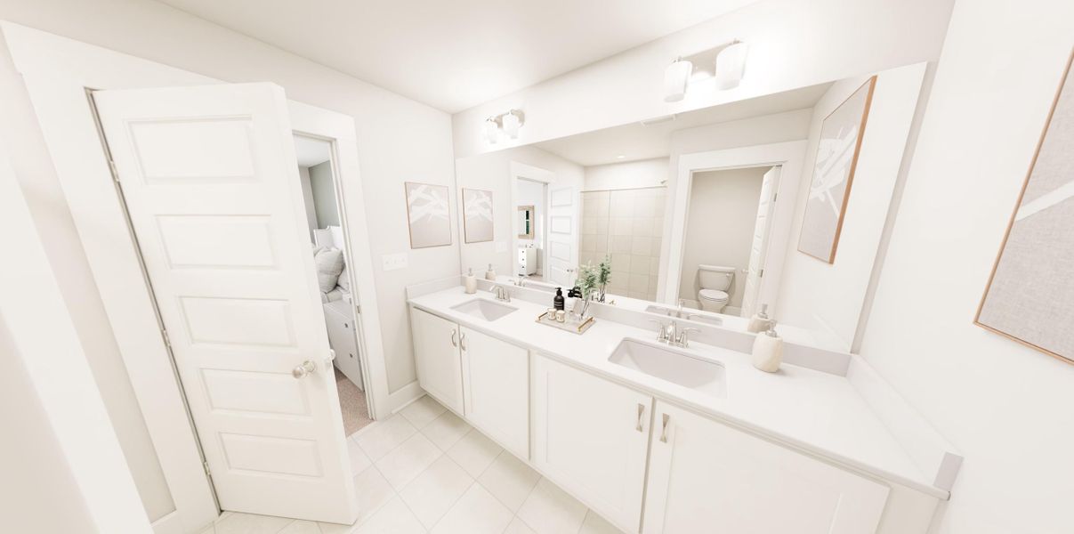 Representative furnished interior of a home built from the Dreamer by Garman Homes in Ponder, Wendell (Image 5).