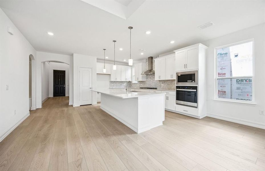 Built-in stainless steel appliances