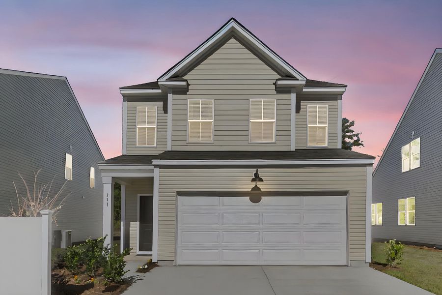 Front exterior of a new home in Wildcat Chase, Summerville, SC, highlighting curb appeal (Image 2).