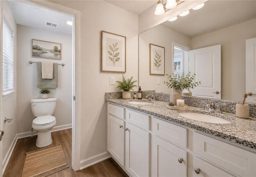 Furnished interior view inside a new home in Vickers Point - Single Family, Fairburn (Image 37).