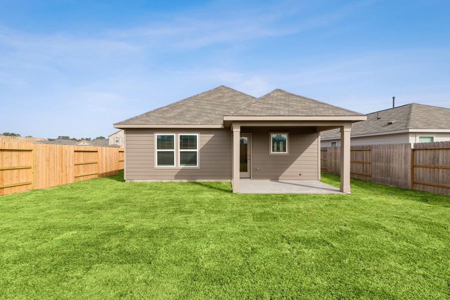 Exterior details and patio area of a home in Indian Springs, Crosby (Image 4). Exterior details and patio area of a home in Indian Springs, Crosby (Image 4).