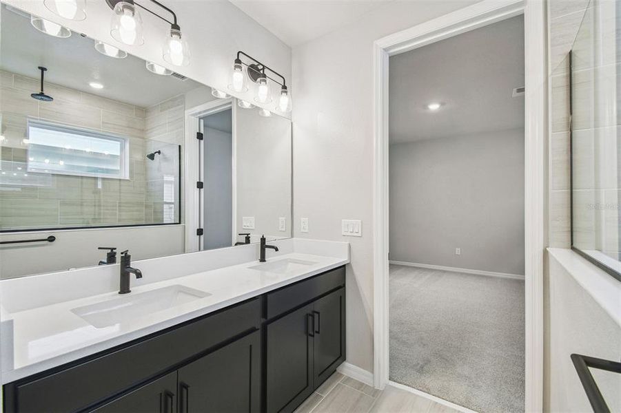 Furnished interior view inside a new home in Weslyn Park in Sunbridge 34', St. Cloud (Image 28).