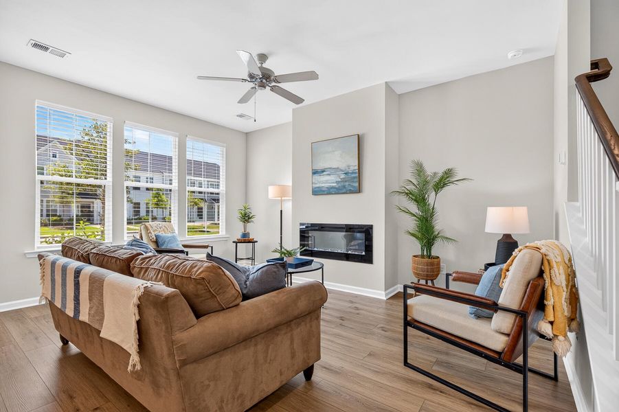 Furnished interior view inside a new home in , Summerville (Image 12). Furnished interior view inside a new home in , Summerville (Image 12).