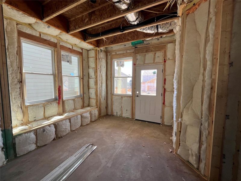 In-progress construction of a new home in The Cottages at Lariat, Liberty Hill, TX (Image 13).